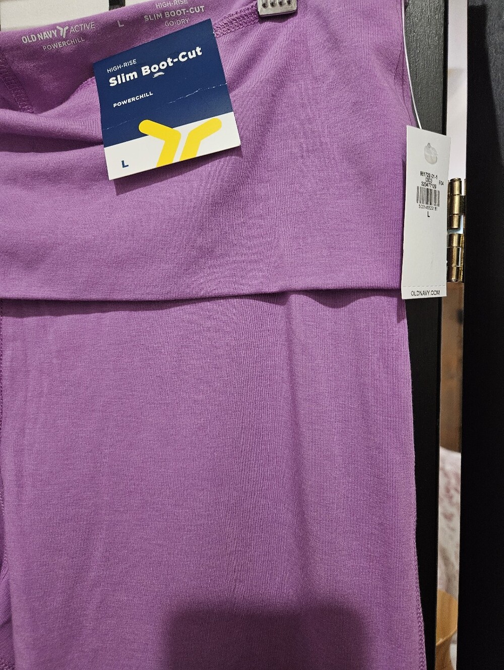 NWT Lilac Old Navy Large High-Waisted PowerChill Bootcut Leggings - Picture 2 of 5